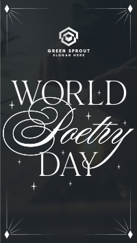 Celebrate Poetry Day TikTok Video Image Preview