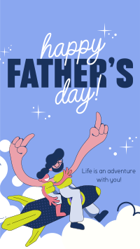 Playful Father's Day Greeting TikTok Video Design