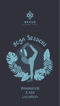 Yoga Sessions Facebook Story Design
