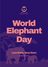 Safari Elephant Poster Image Preview