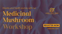 Minimal Medicinal Mushroom Workshop Facebook event cover Image Preview