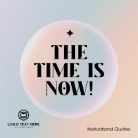 Time is Now Instagram Post Design