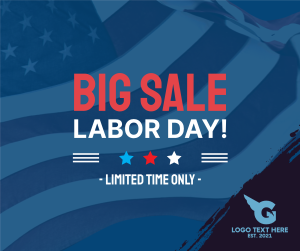 Big Sale Labor Day Facebook post