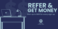 Refer And Get Money Twitter post Image Preview