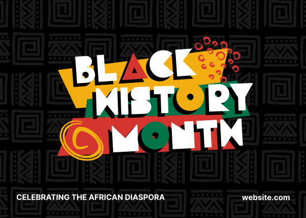 Celebrating African Diaspora Postcard Design