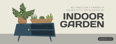 Indoor Garden Facebook cover Image Preview