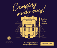 Camping made easy Facebook Post Design