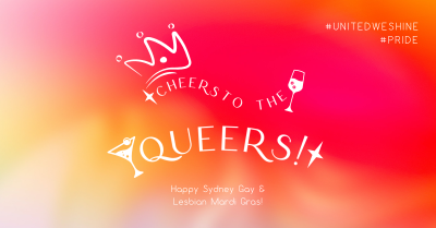Cheers Queers Mardi Gras Facebook ad Image Preview