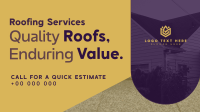 Minimalist Roofing Services Animation Image Preview