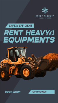 Heavy Equipment Rental Facebook Story Design
