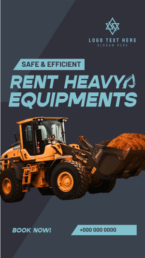 Heavy Equipment Rental Facebook story Image Preview