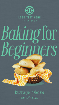 Baking for Beginners YouTube Short Design
