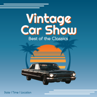 Vintage Car Show Instagram post Image Preview