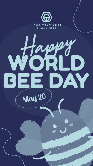 Modern Celebrating World Bee Day Instagram story Image Preview