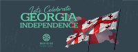 Let's Celebrate Georgia Independence Facebook Cover Design