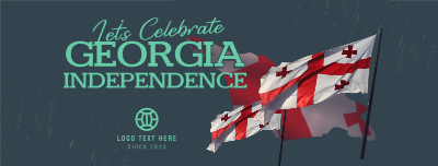 Let's Celebrate Georgia Independence Facebook cover Image Preview