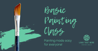 Basic Painting Class Facebook Ad Design