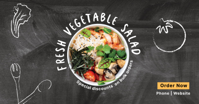Salad Chalkboard Facebook ad Image Preview