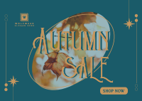 Shop Autumn Sale Postcard Design