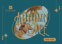 Shop Autumn Sale Postcard Image Preview