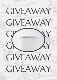Candle Giveaway Flyer Design