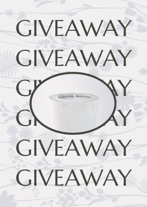Candle Giveaway Flyer Image Preview