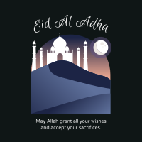 Eid Desert Mosque Instagram Post Design