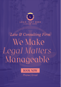 Making Legal Matters Manageable Flyer Image Preview
