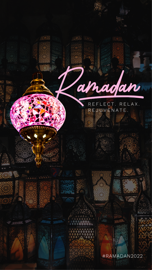 Ramadan Stained Lamp Instagram Story Design Image Preview