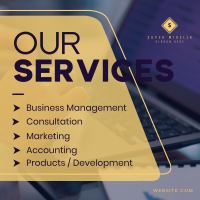 Corporate Our Services Instagram Post Design