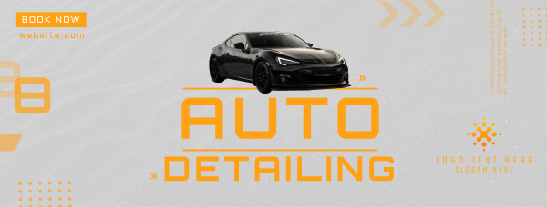 Auto Detailing Facebook Cover Design Image Preview