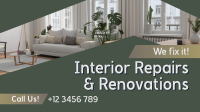 Home Interior Repair Maintenance Animation Design