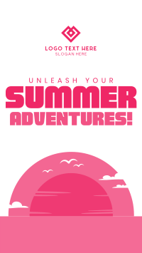 Minimalist Summer Adventure Instagram story Image Preview