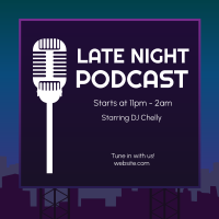 Late Night Podcast Instagram post Image Preview