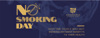 Sleek Non Smoking Day Facebook Cover Design