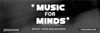 Brain Music Playlist Twitter Header Design