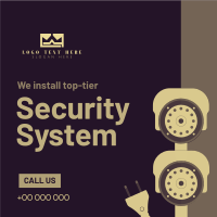 Security System Installation Instagram Post Design