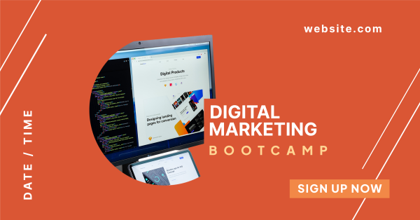 Digital Marketing Bootcamp Facebook Ad Design Image Preview