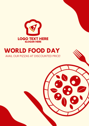 World Food Day for Pizza Industries Flyer