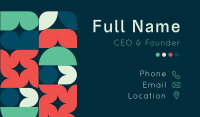 Modern Geometric Pattern Business Card Preview