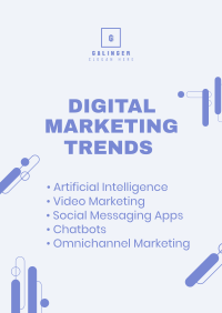 Digital Marketing Trends Poster Design