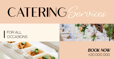 Elegant Catering Service Facebook ad Image Preview