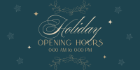 Elegant Holiday Opening Twitter post Image Preview
