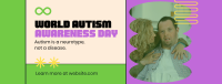Bold Quirky Autism Day Facebook cover Image Preview