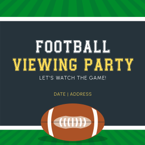 Football Viewing Party Instagram post Image Preview