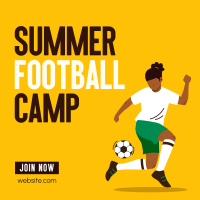 Football Summer Training Instagram Post Design