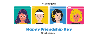 Squad Friends Facebook cover Image Preview