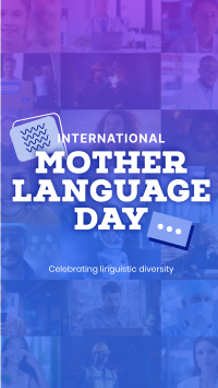 International Linguistic Diversity Facebook Story Design