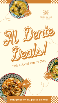 World Pasta Day Promo TikTok Video Image Preview