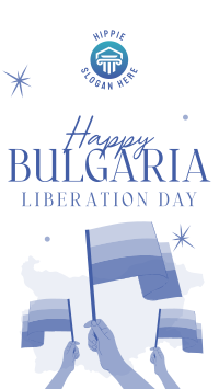 Happy Bulgaria Liberation Day Instagram Story Design